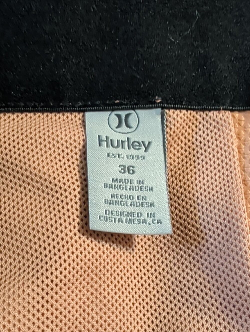 Hurley Men's Peach/Coral Hybrid Shorts - Picture 4 of 5
